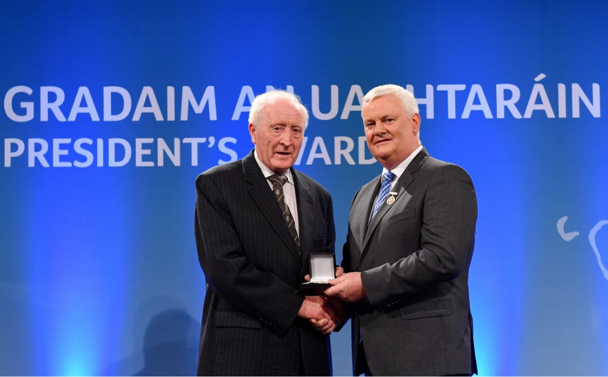 Friend Of St Brigid’s Seamus O’Hare Collects Prestigious GAA Volunteer Award