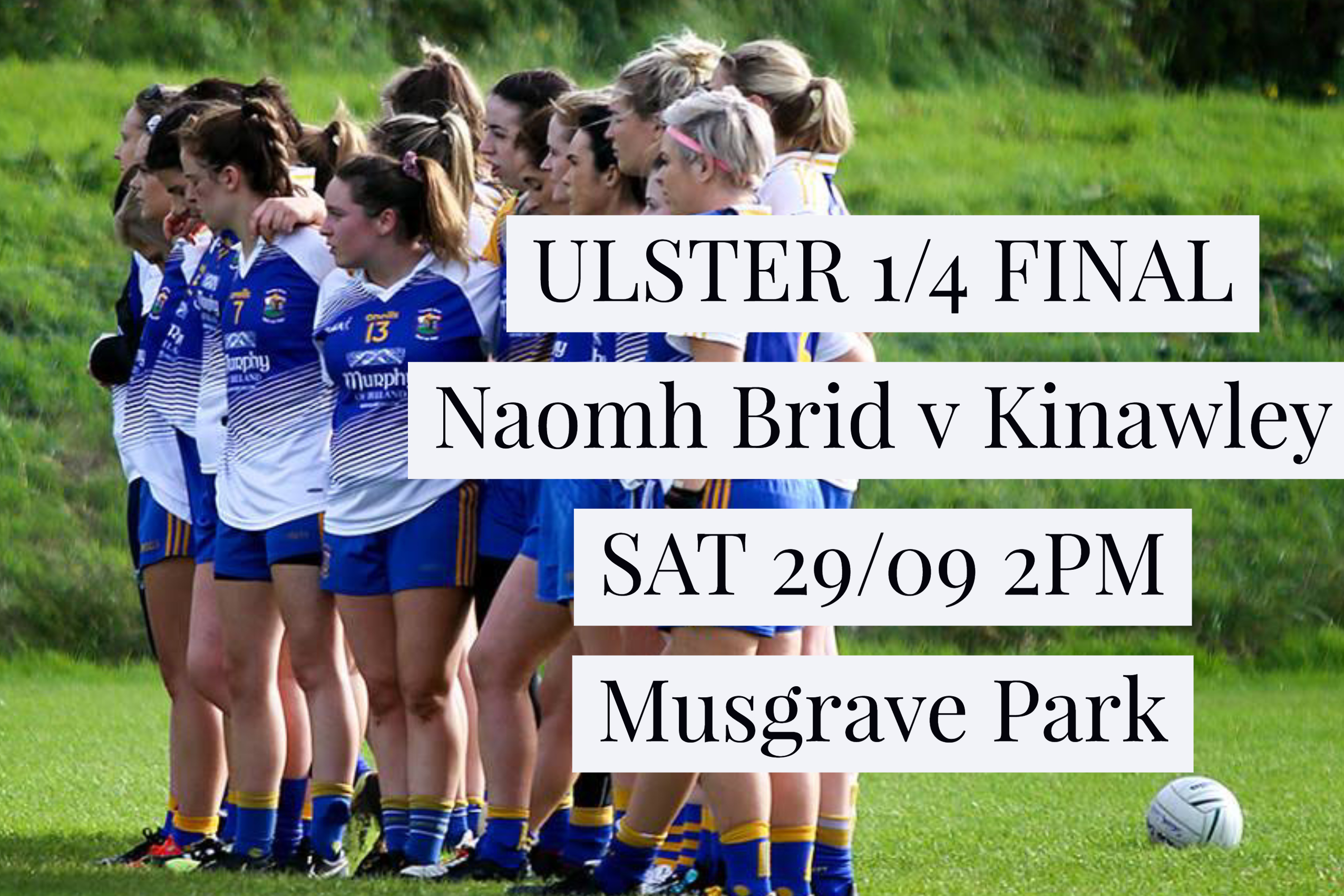 Senior Ladies In Ulster Championship Quarter-Final At Musgrave!!