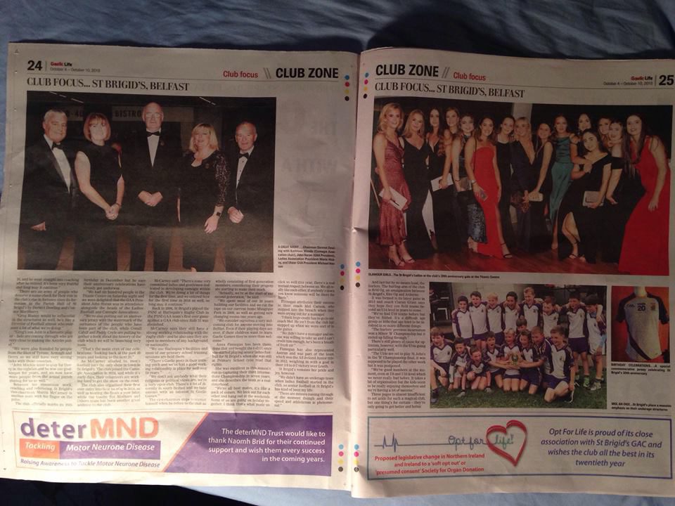 Three-Page Spread On The Club In Today’s Gaelic Life!