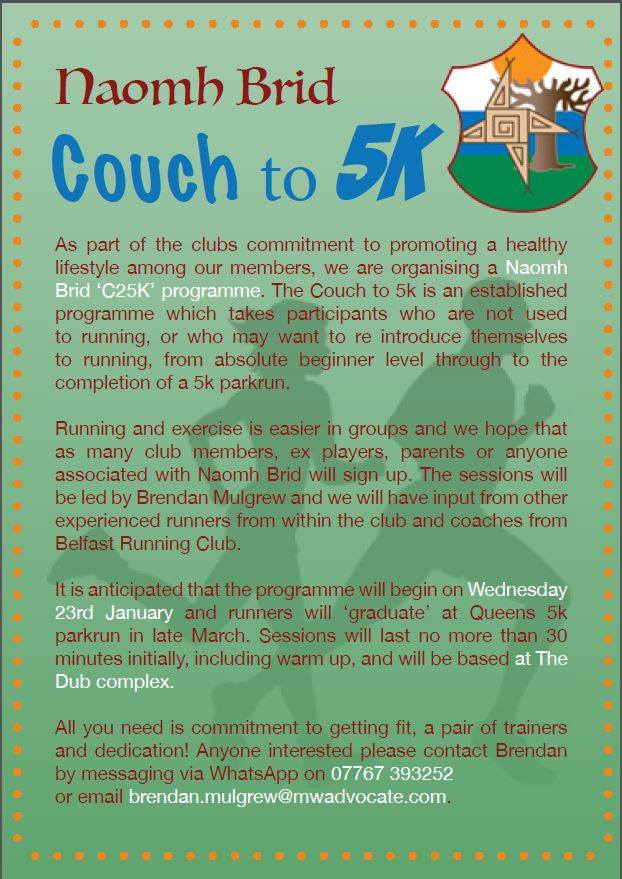 St Brigid’s Couch To 5k: Improve Your Fitness In A Fun And Supportive Environment